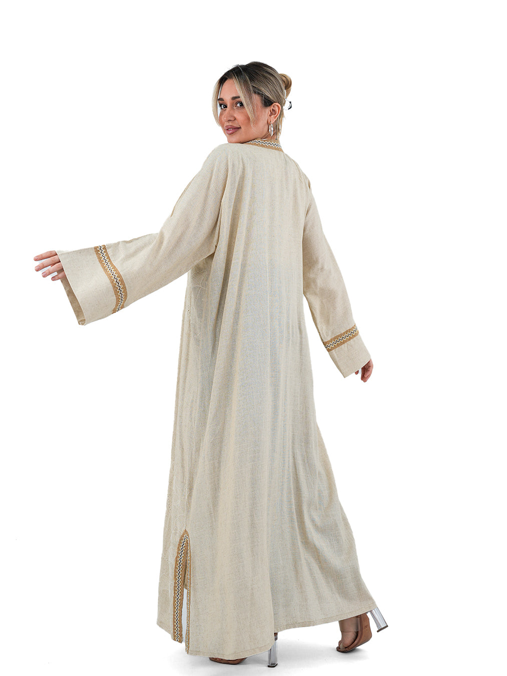 Ramadan Soft Bisht in Beige Tones