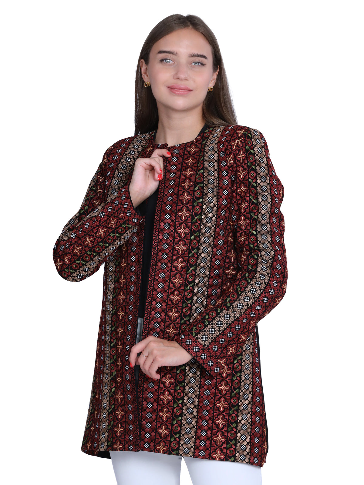 Modern-Traditional Embroidered Jacket