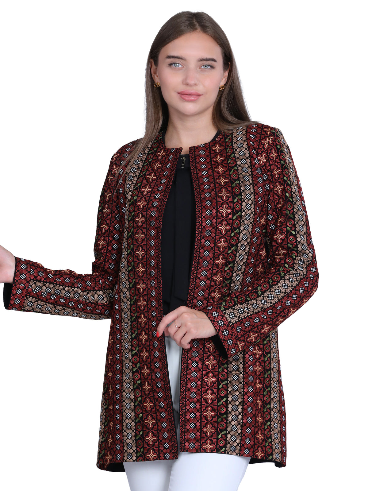 Modern-Traditional Embroidered Jacket