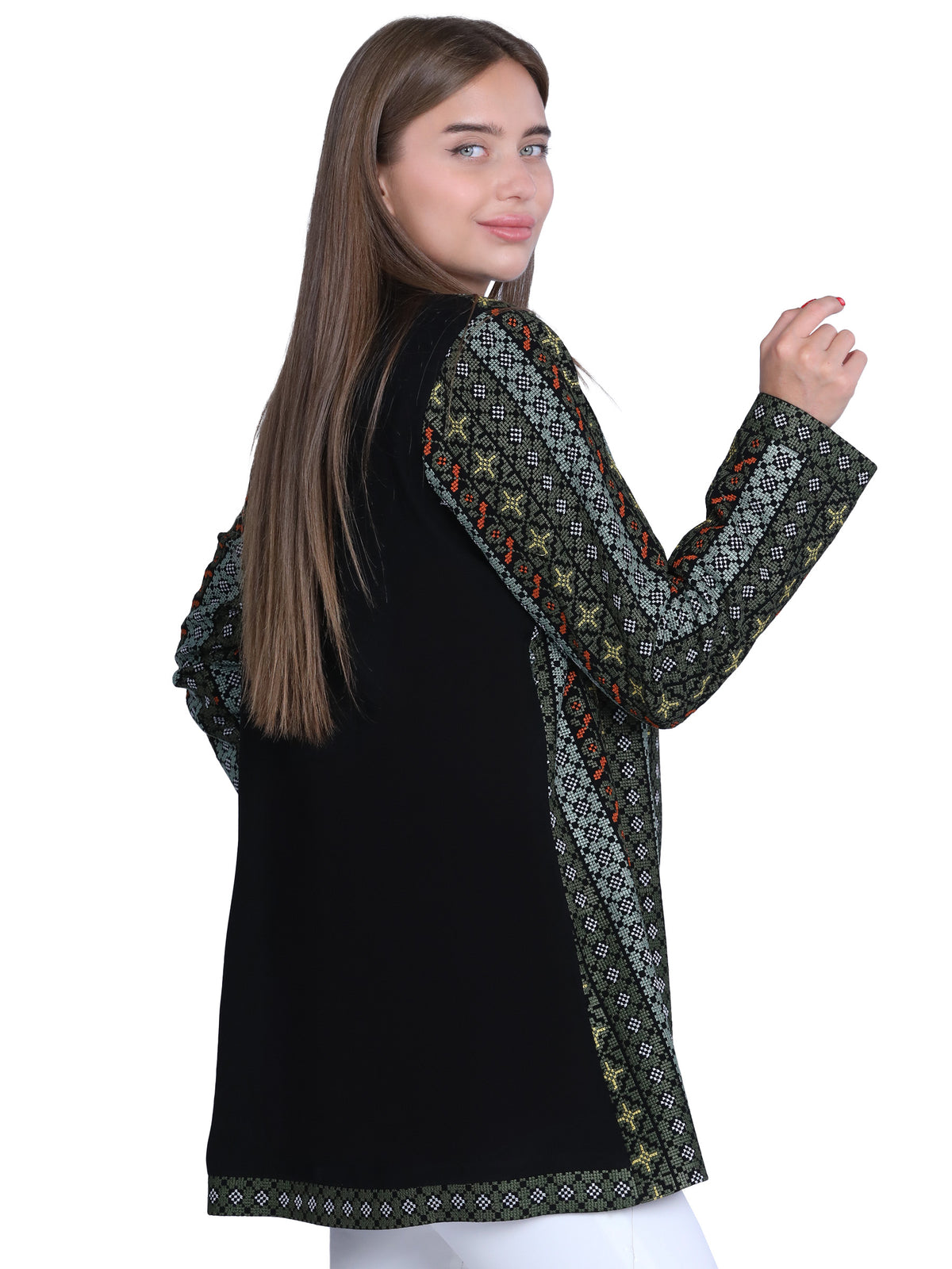Modern-Traditional Embroidered Jacket