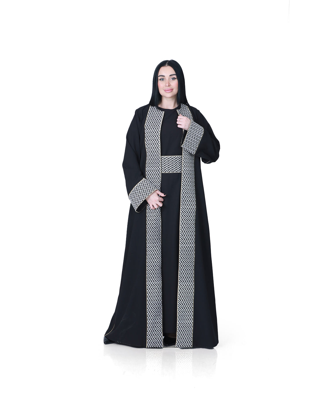 Palestinian Embroidered Bisht in Women's & Girls' Sizes