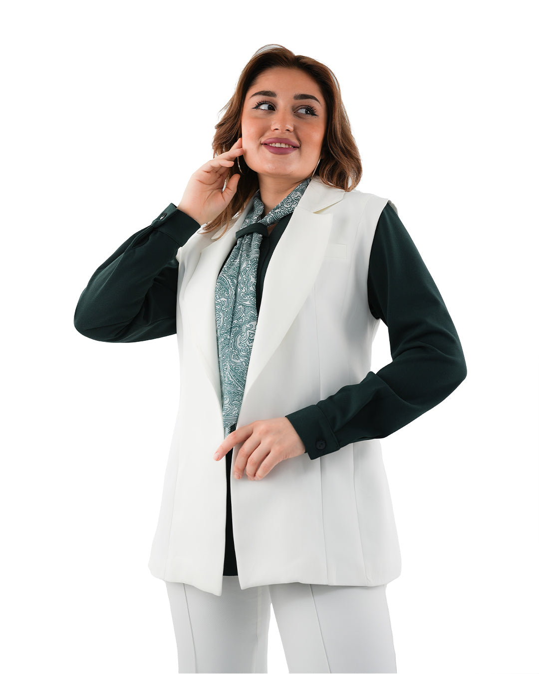 Aseela Shirt & Vest Set, Sizes 38–52