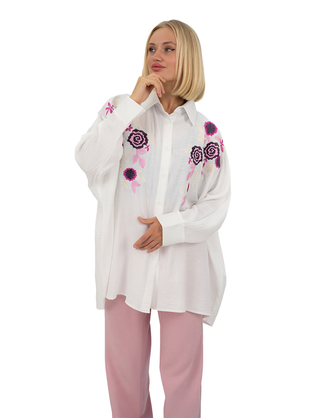 Anwar Embroidered Shirt Set in 6 Colors