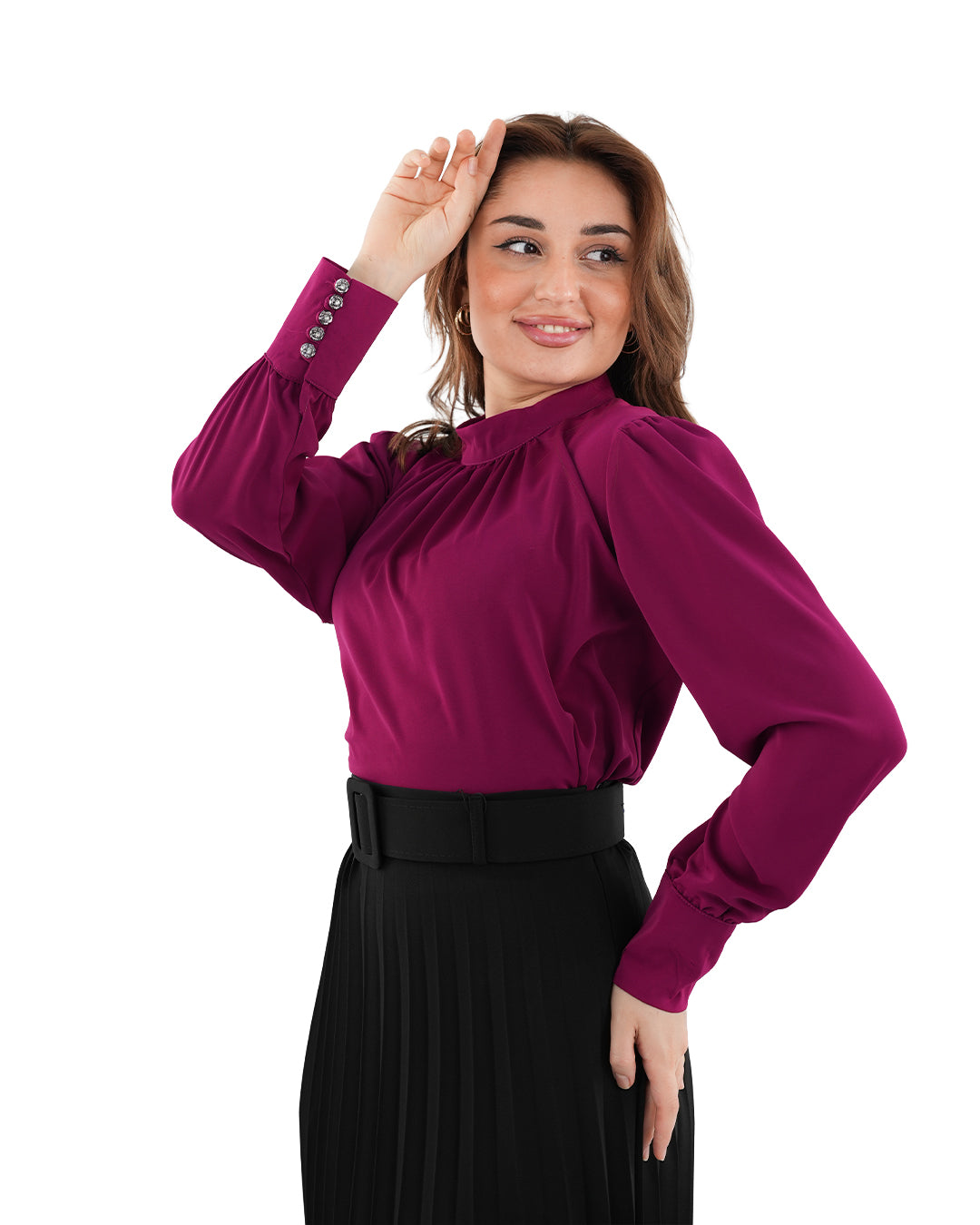 Basic Short Blouse, Sizes 38–52
