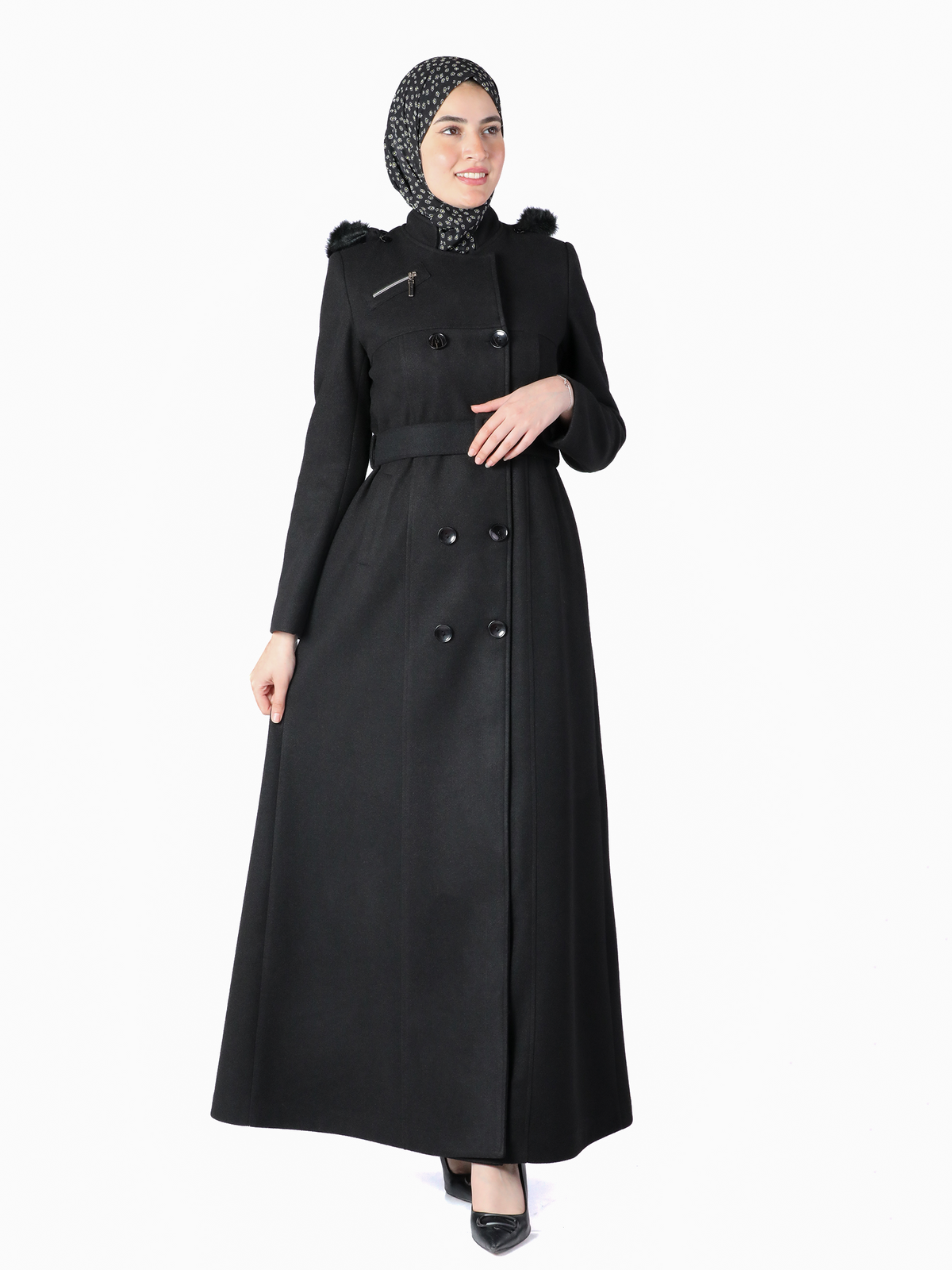 Mayada Jilbab in Honey & Dark Green