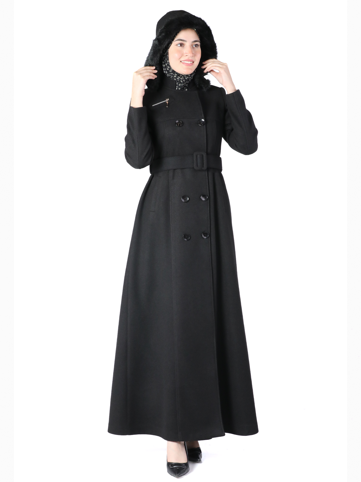 Mayada Jilbab in Honey & Dark Green