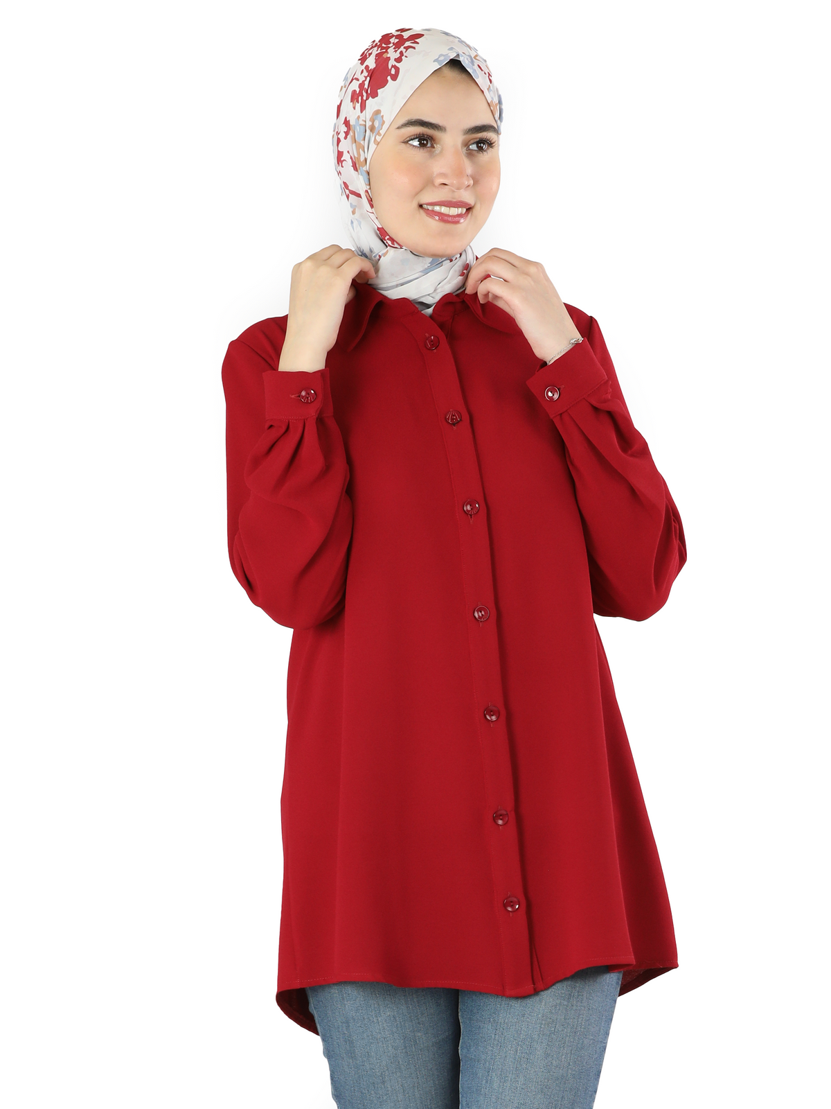 Shirt in Navy, Jasper Green & Red, Sizes 40–50