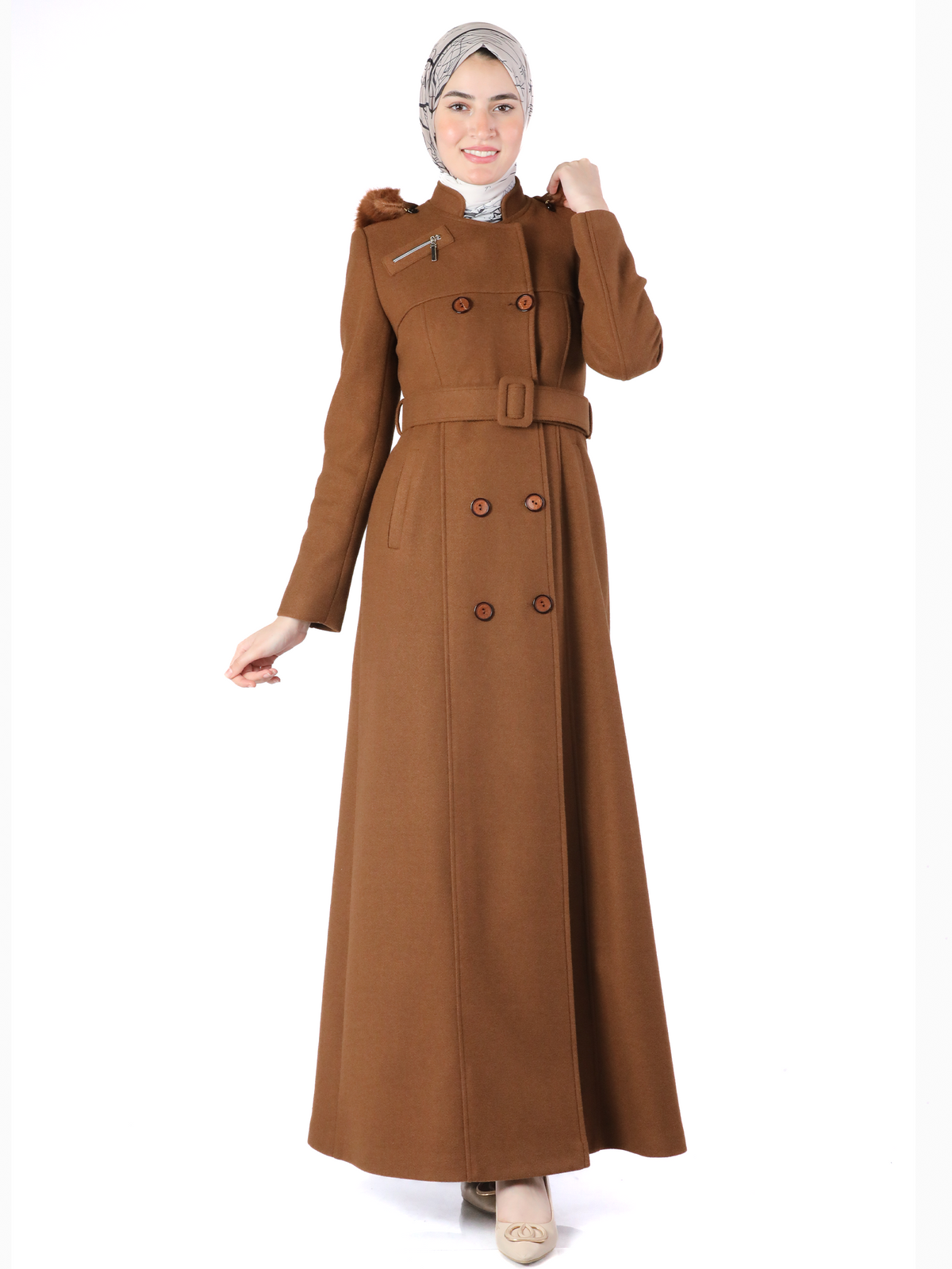 Mayada Jilbab in Honey & Dark Green - She Chocolate