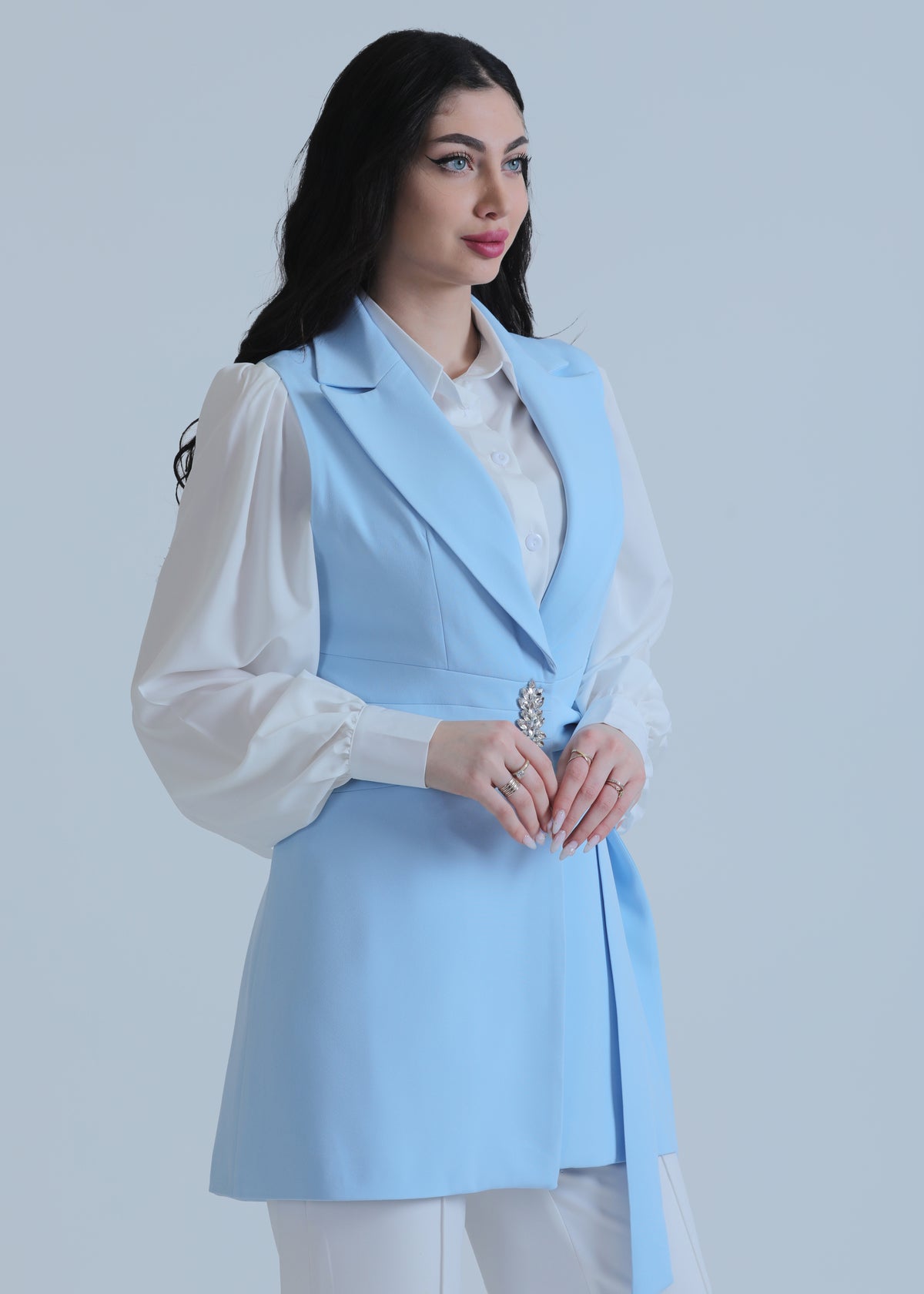Wedad Three-Piece Formal Vest Suit