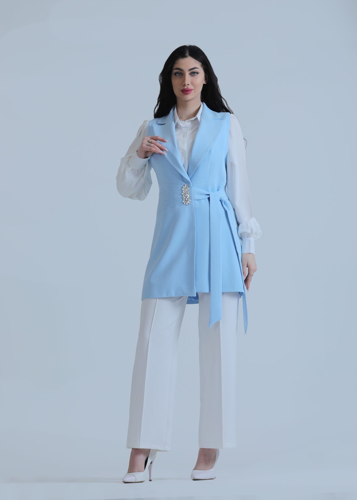 Wedad Three-Piece Formal Vest Suit