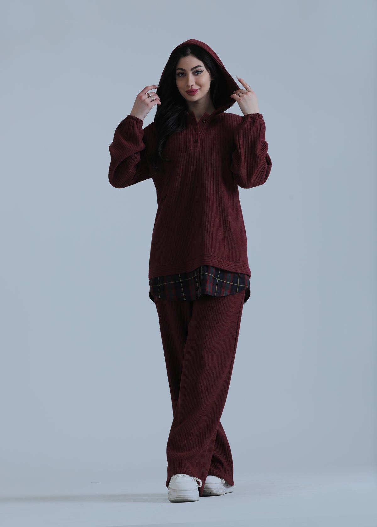 Riham Sporty Two-Piece Shirt Set