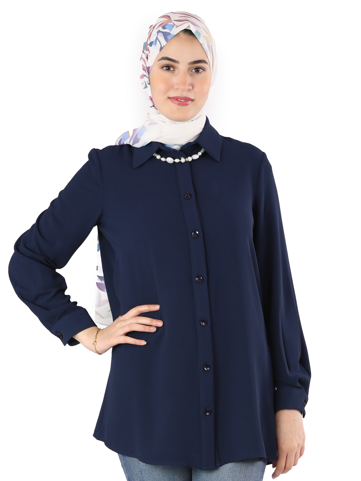 Shirt in Navy, Jasper Green & Red, Sizes 40–50
