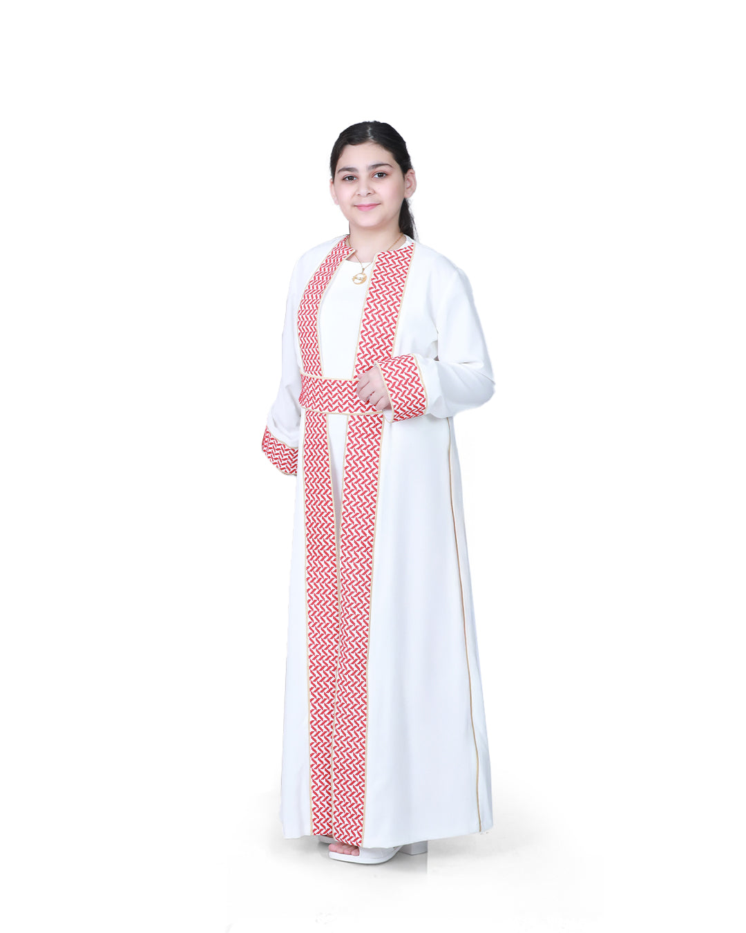 Palestinian Embroidered Bisht in Women's & Girls' Sizes