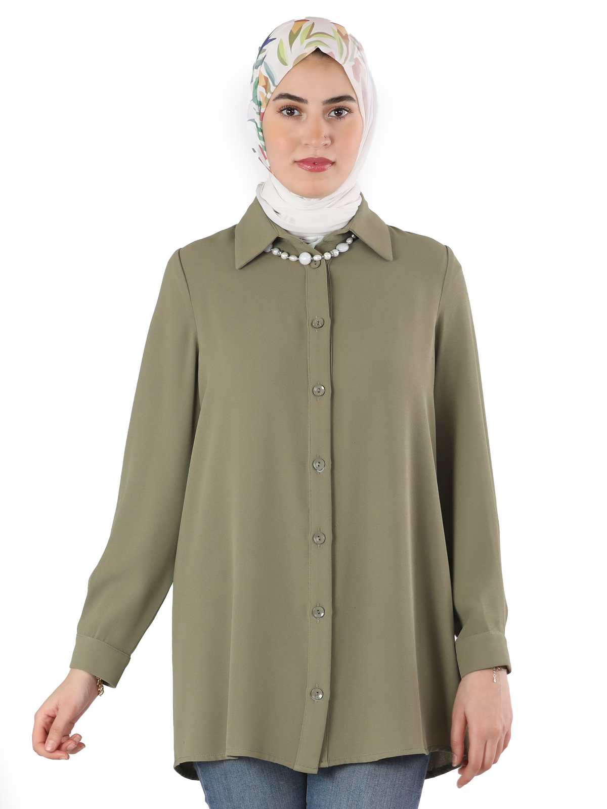 Shirt in Navy, Jasper Green & Red, Sizes 40–50
