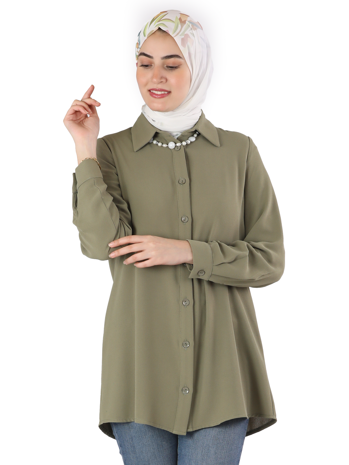 Shirt in Navy, Jasper Green & Red, Sizes 40–50