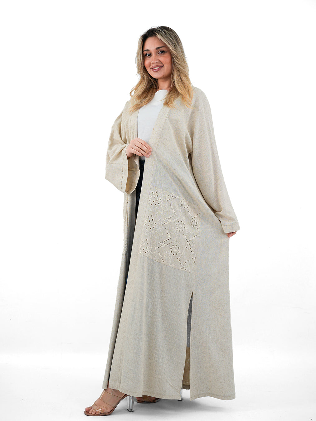 Ramadan Soft Bisht in Beige Tones