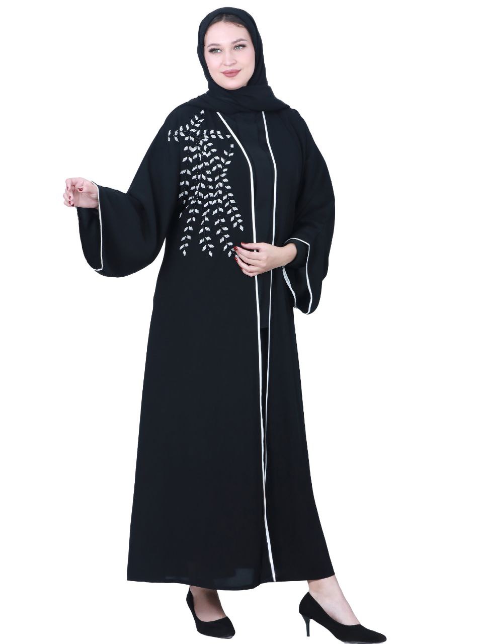 Suha Plus-Size Abaya, Sizes 46–58 - She Chocolate
