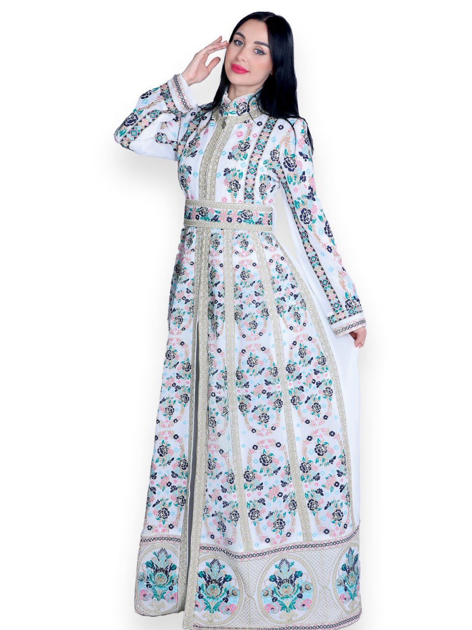 Embroidered caftan