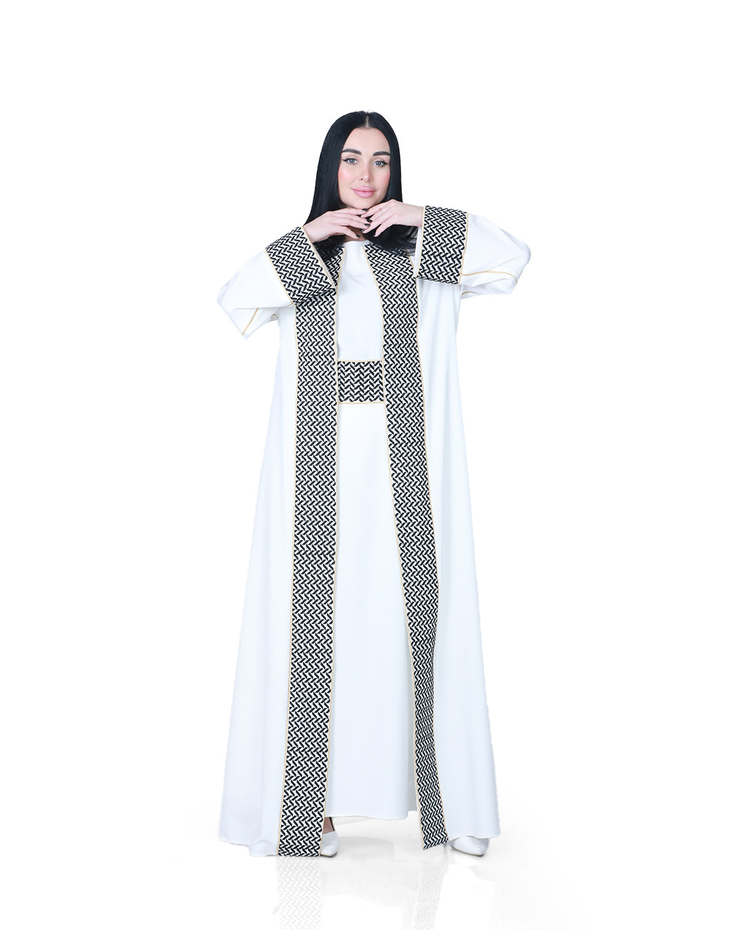 Palestinian Embroidered Bisht in Women's & Girls' Sizes