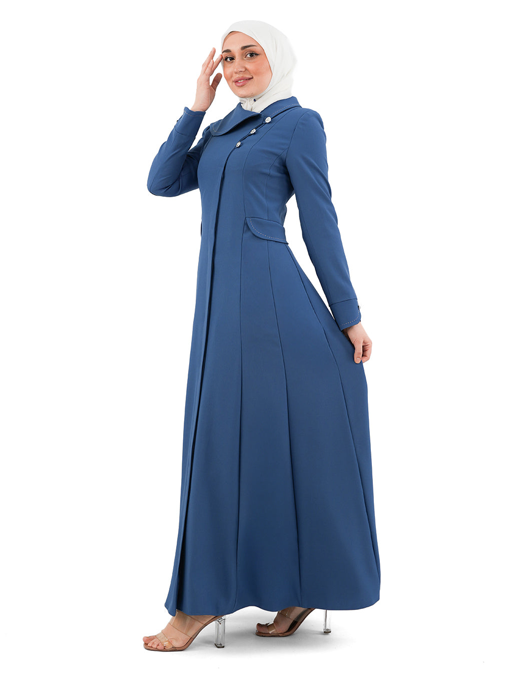 Rawda Everyday Button-Front Jilbab