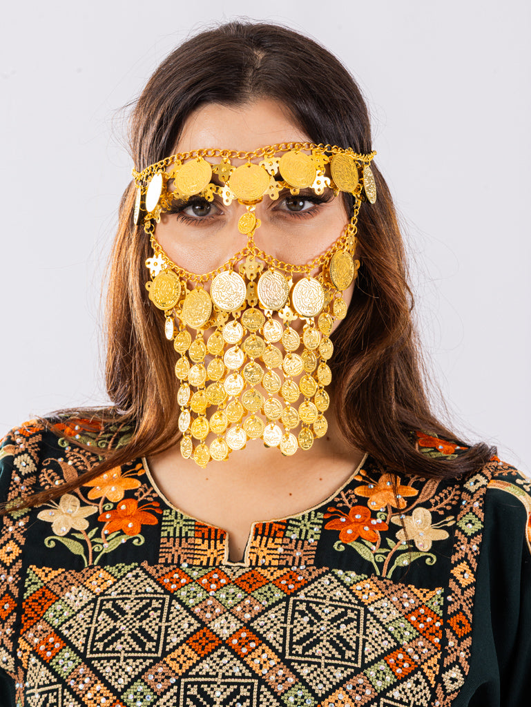 Bedouin Coin Face Veil – She Chocolate