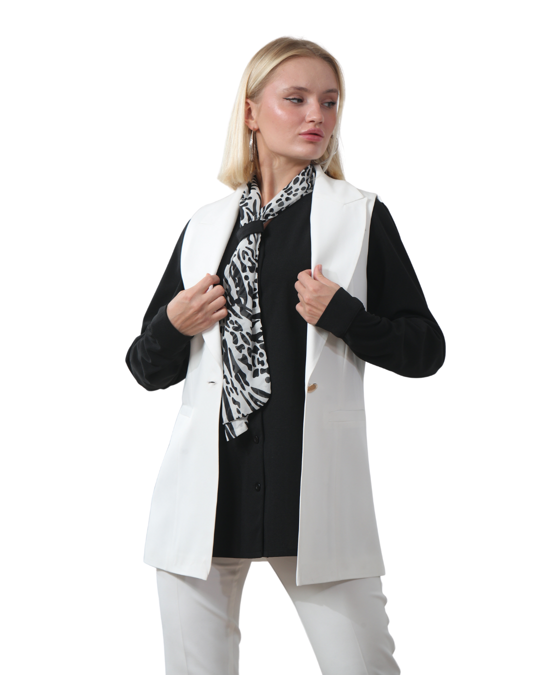 Batoul Shirt & Vest Set, Sizes 38–54