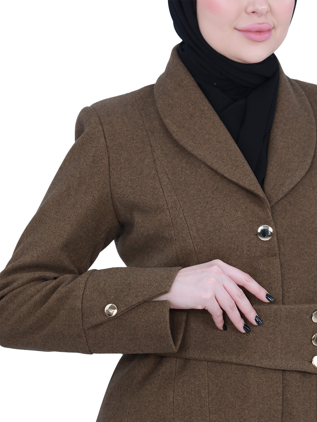 Ilaf Winter Jilbab with Waist Buttons