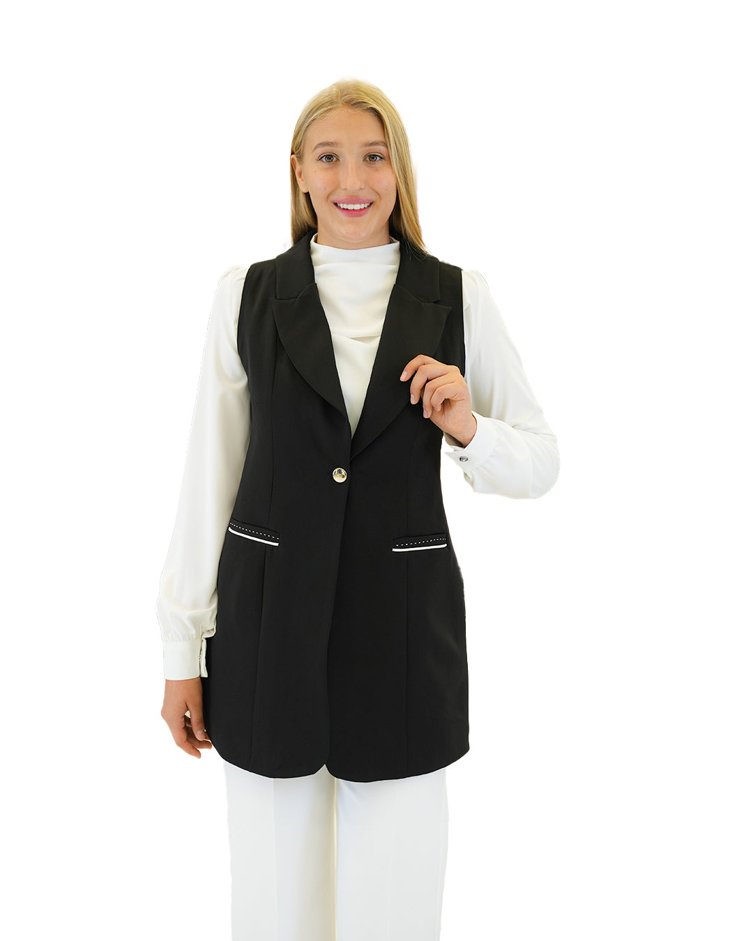 Classic Straight-Cut Vest, Sizes 38–52