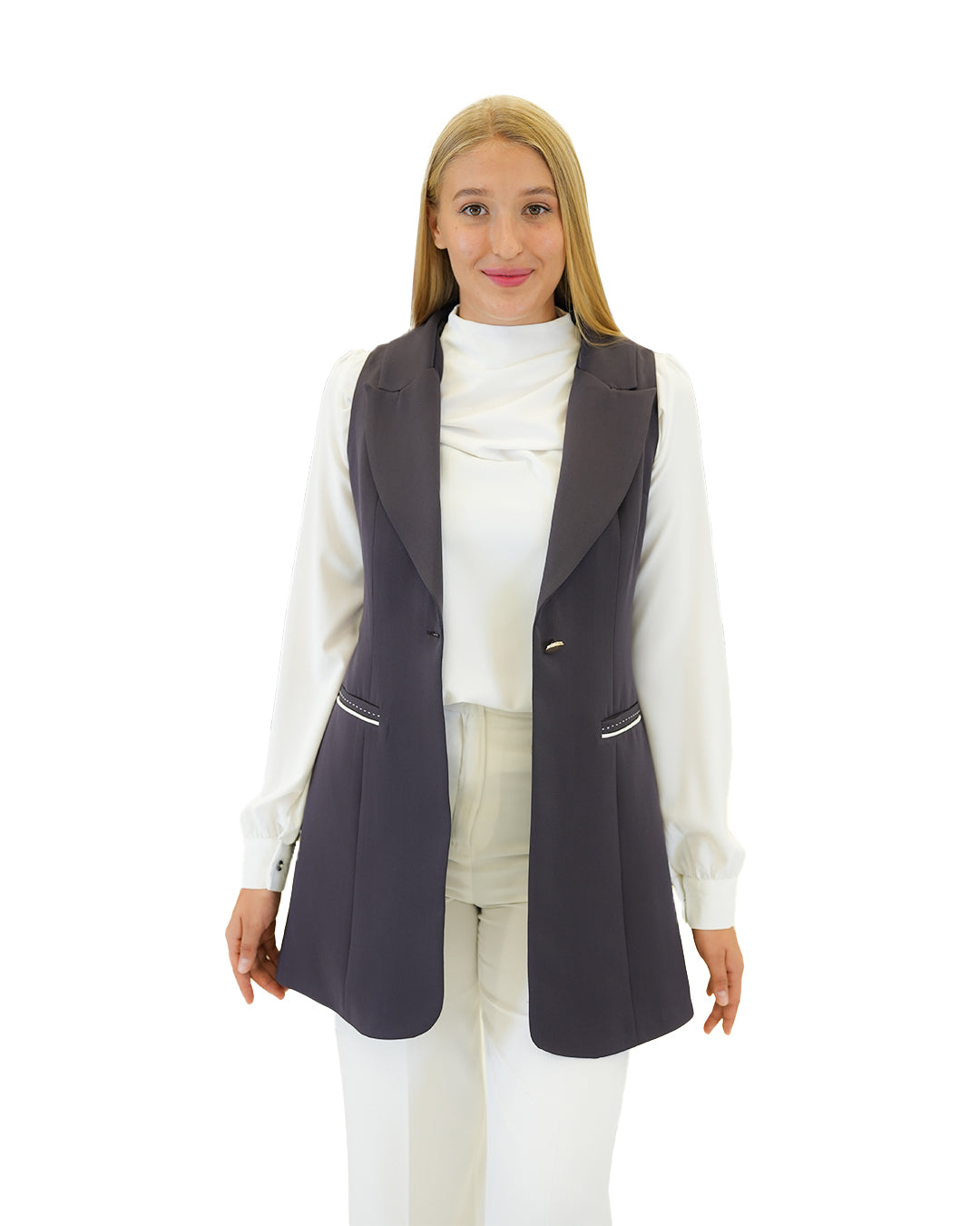 Classic Straight-Cut Vest, Sizes 38–52