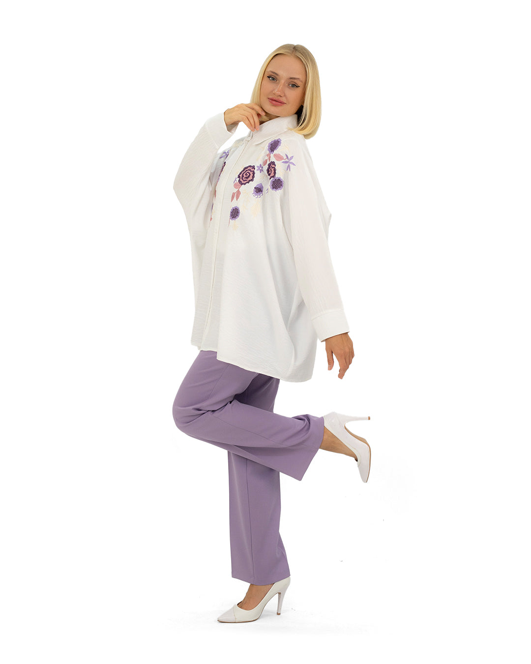 Anwar Embroidered Shirt Set in 6 Colors