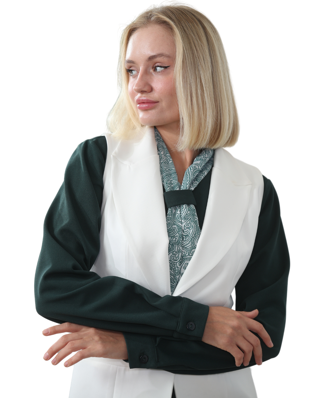Batoul Shirt & Vest Set, Sizes 38–54