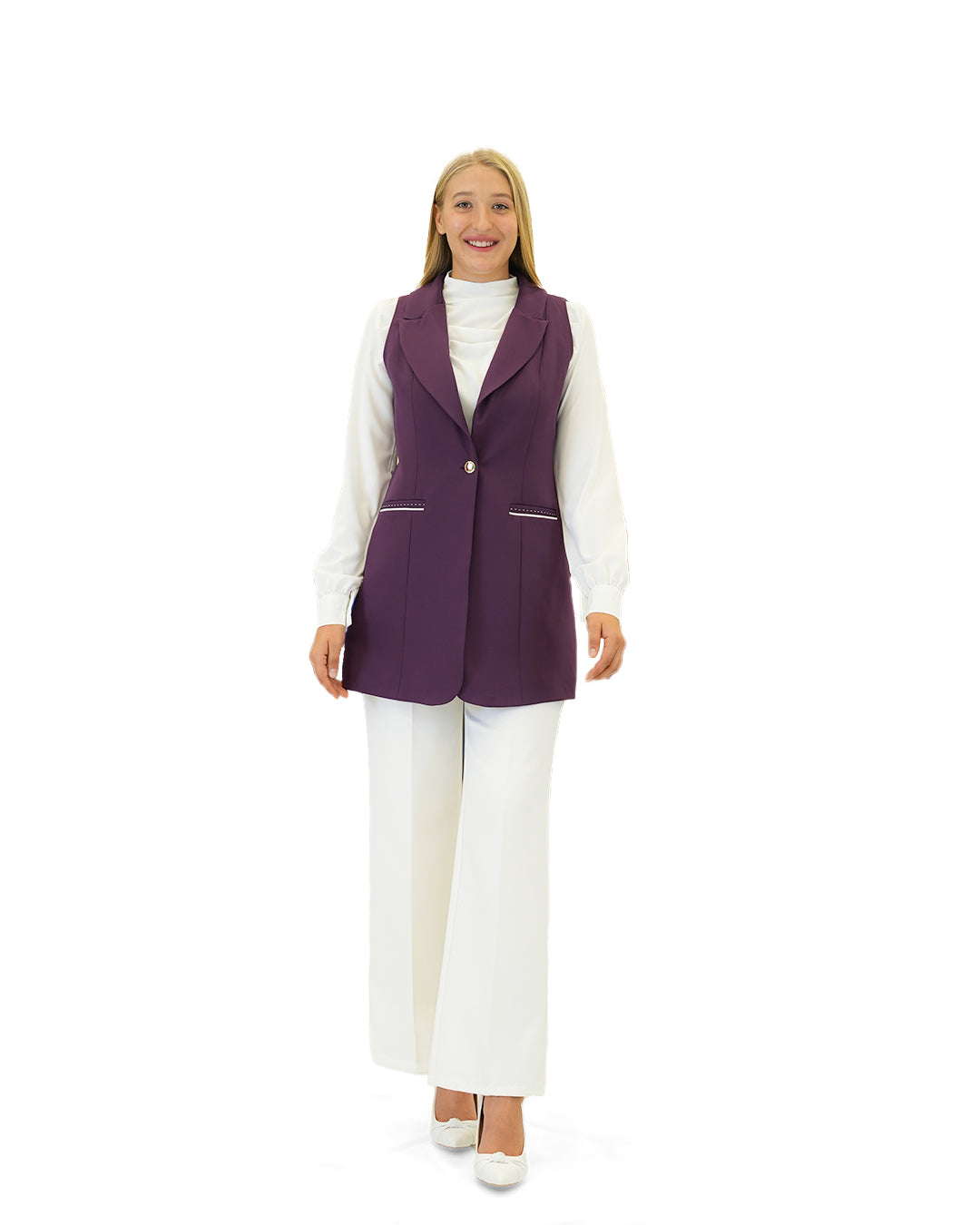Classic Straight-Cut Vest, Sizes 38–52