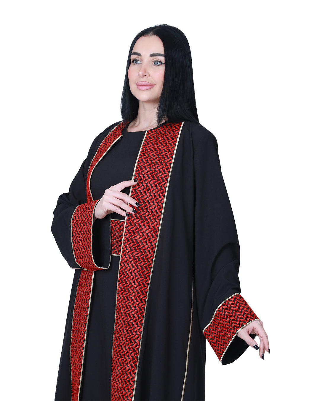 Palestinian Embroidered Bisht in Women's & Girls' Sizes