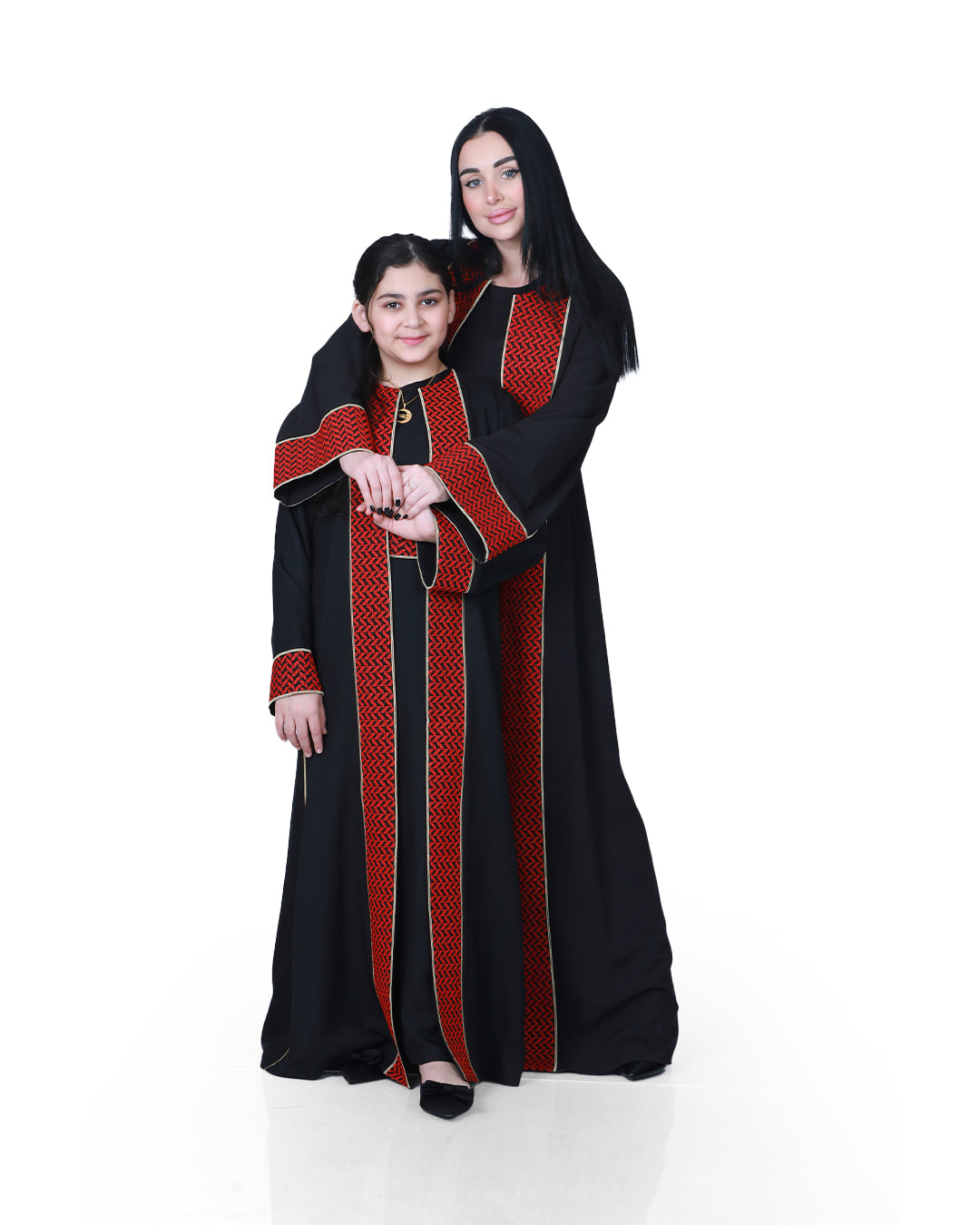 Palestinian Embroidered Bisht in Women's & Girls' Sizes - She Chocolate