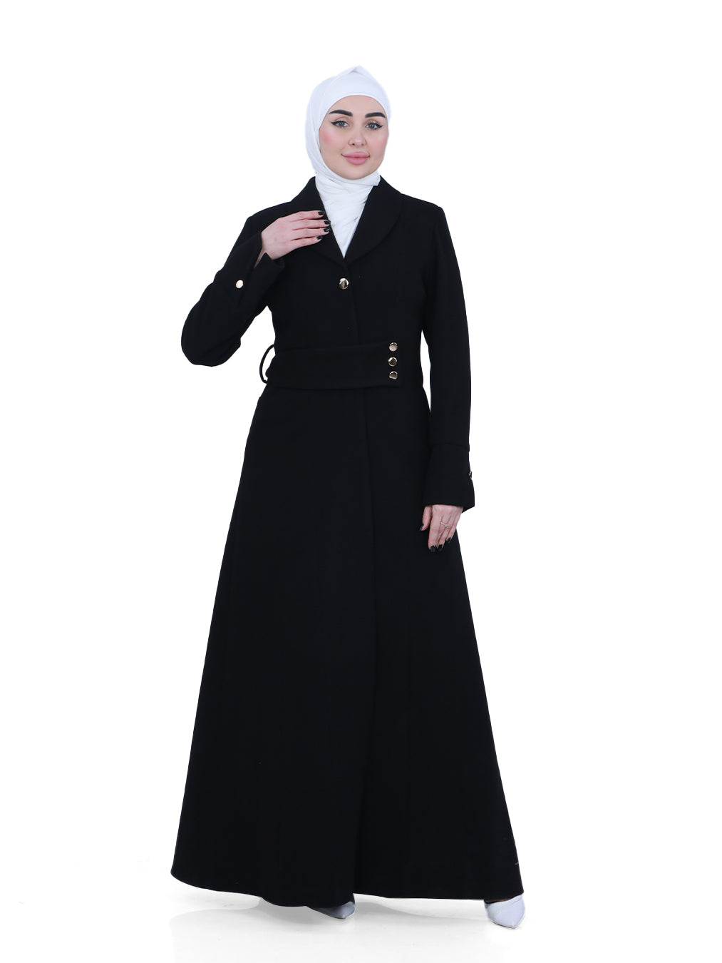 Ilaf Winter Jilbab with Waist Buttons - She Chocolate