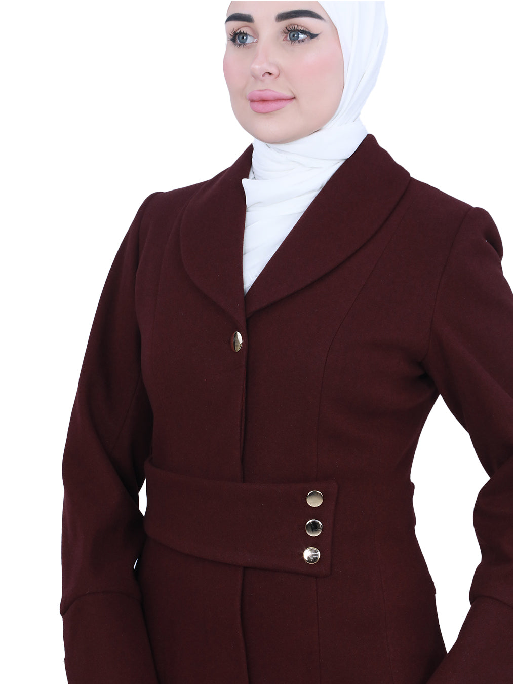 Ilaf Winter Jilbab with Waist Buttons