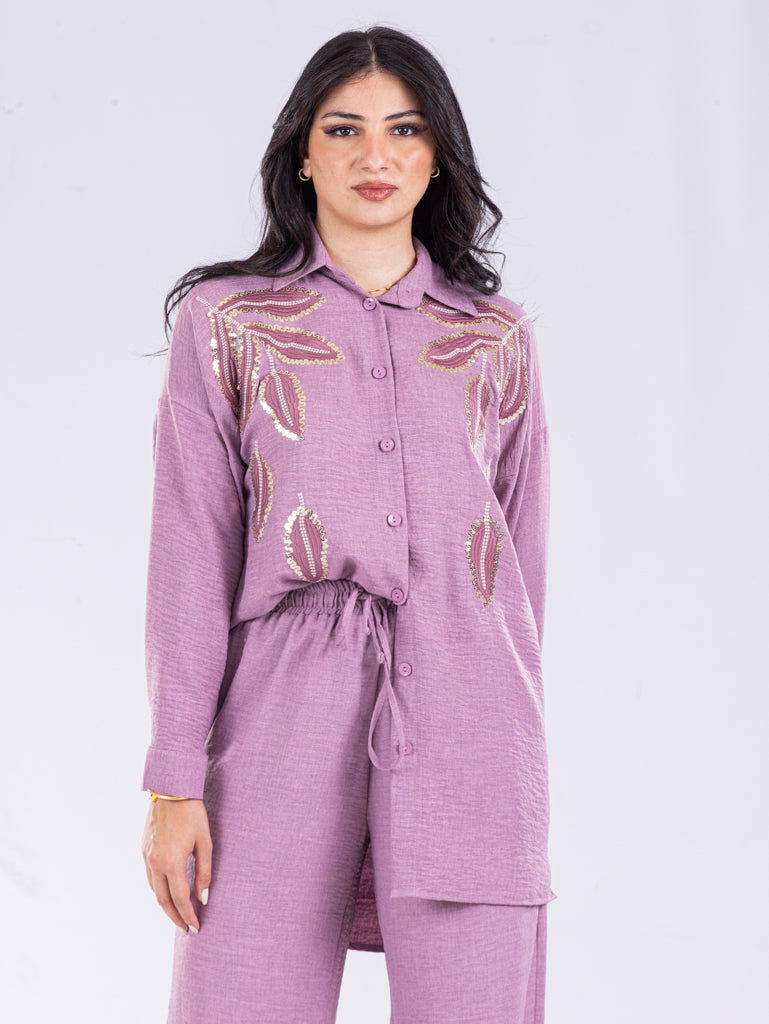 Jenan Two-Piece Embroidered Set
