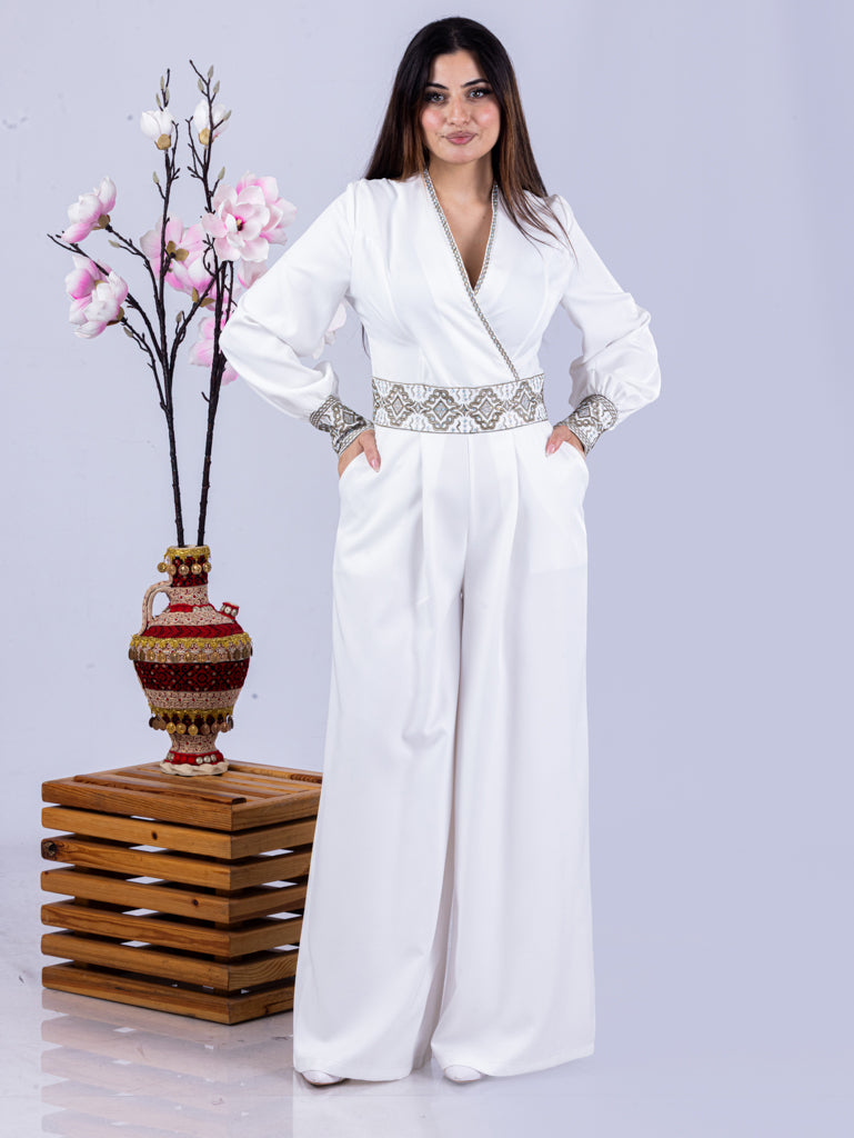 Embroidered Jumpsuit in Four Colors