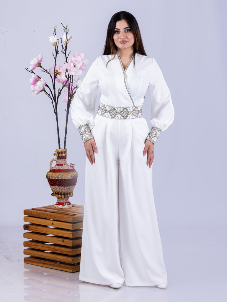 Embroidered Jumpsuit in Four Colors