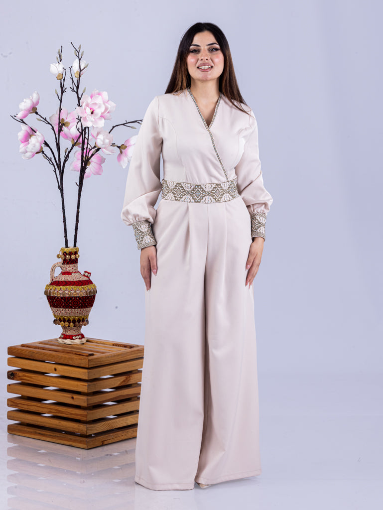 Embroidered Jumpsuit in Four Colors