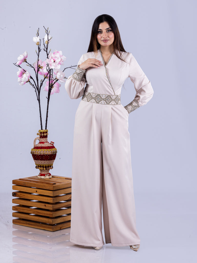 Embroidered Jumpsuit in Four Colors