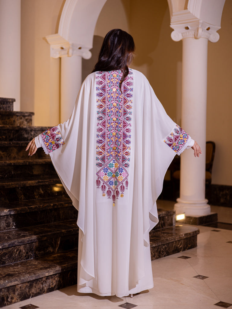 Sama Two-Piece Bisht with Multicolor Embroidery