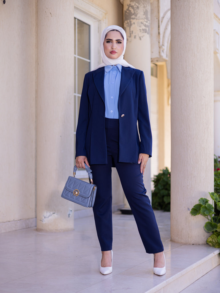 Blazer with Chest Detail, Sizes 38–52