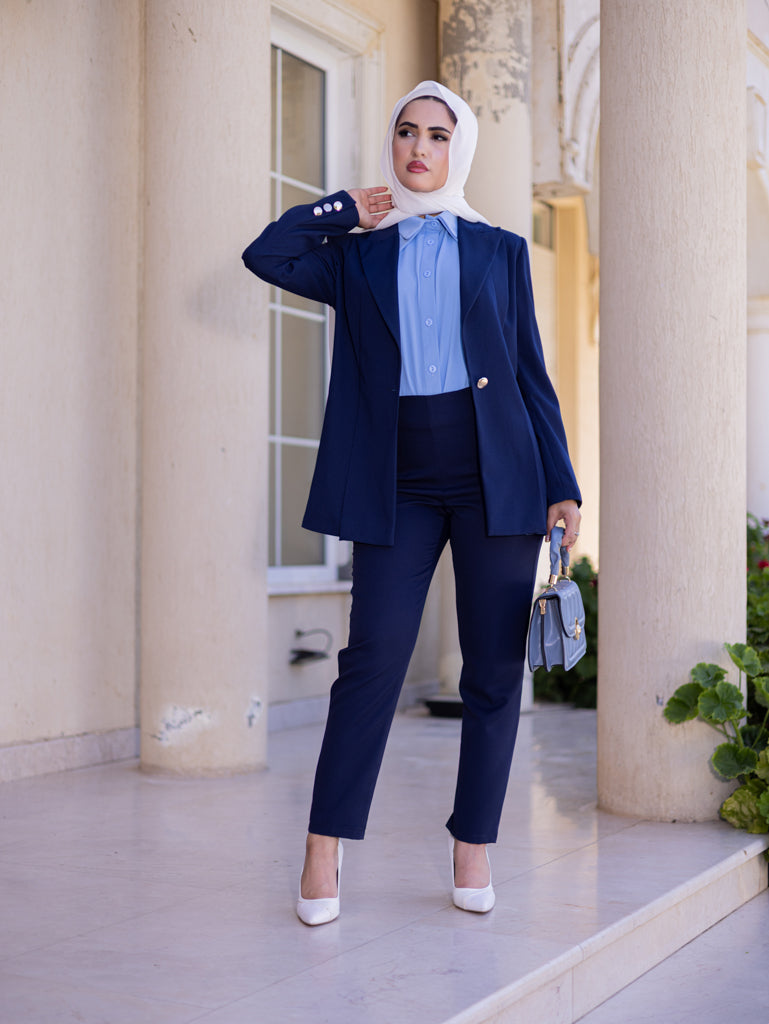 Blazer with Chest Detail, Sizes 38–52