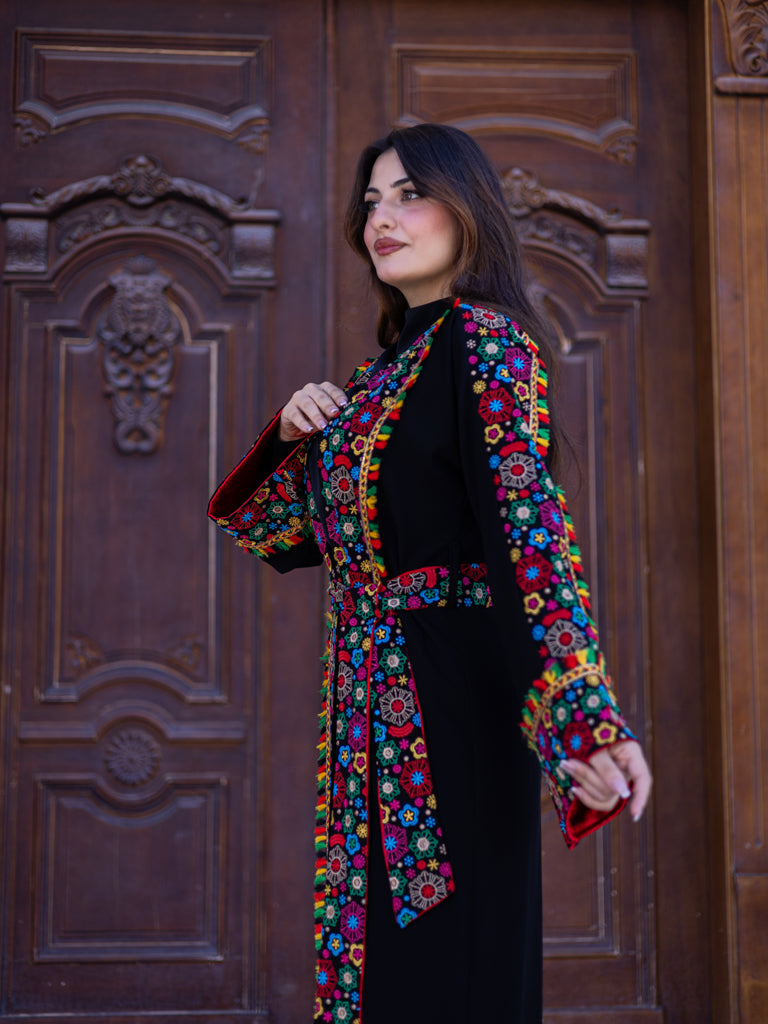 Zohour Al-Jaleel Embroidered Bisht in Women's & Girls' Sizes
