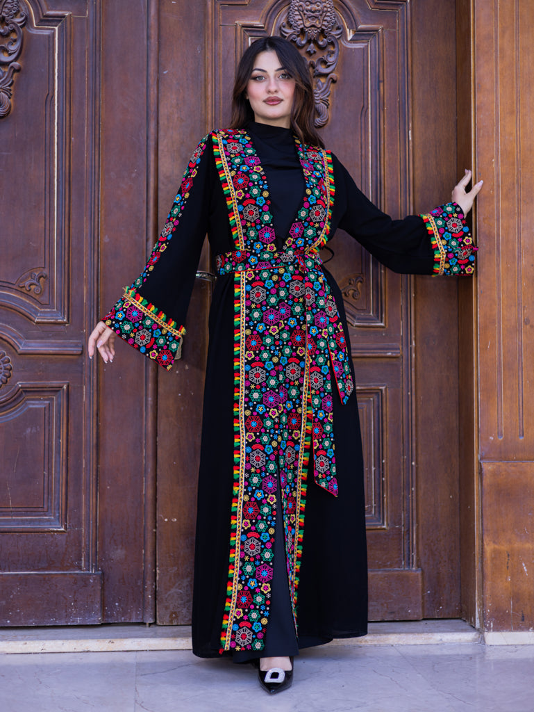 Zohour Al-Jaleel Embroidered Bisht in Women's & Girls' Sizes - She Chocolate