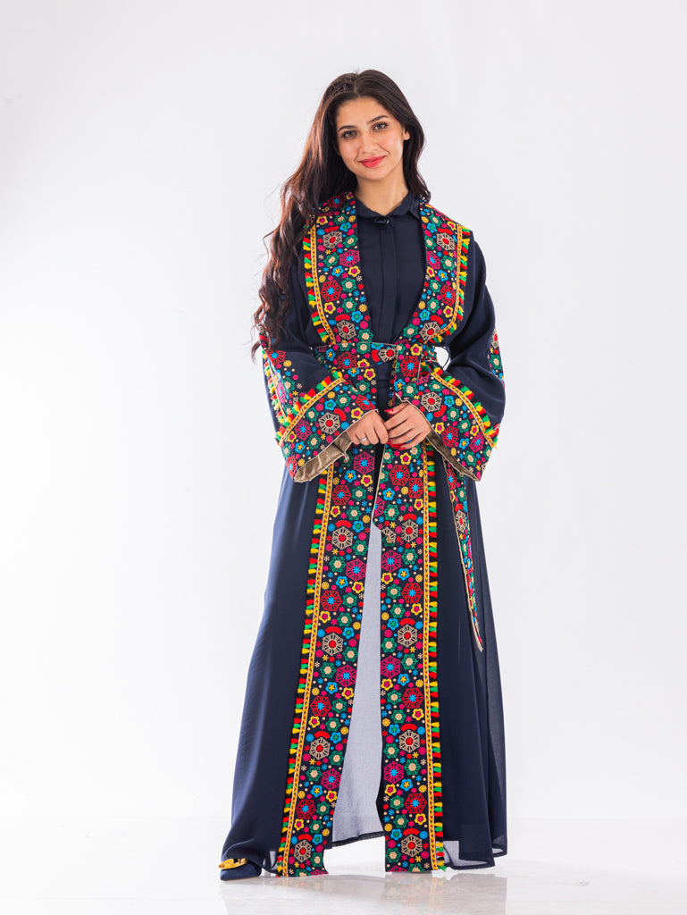 Zohour Al-Jaleel Embroidered Bisht in Women's & Girls' Sizes