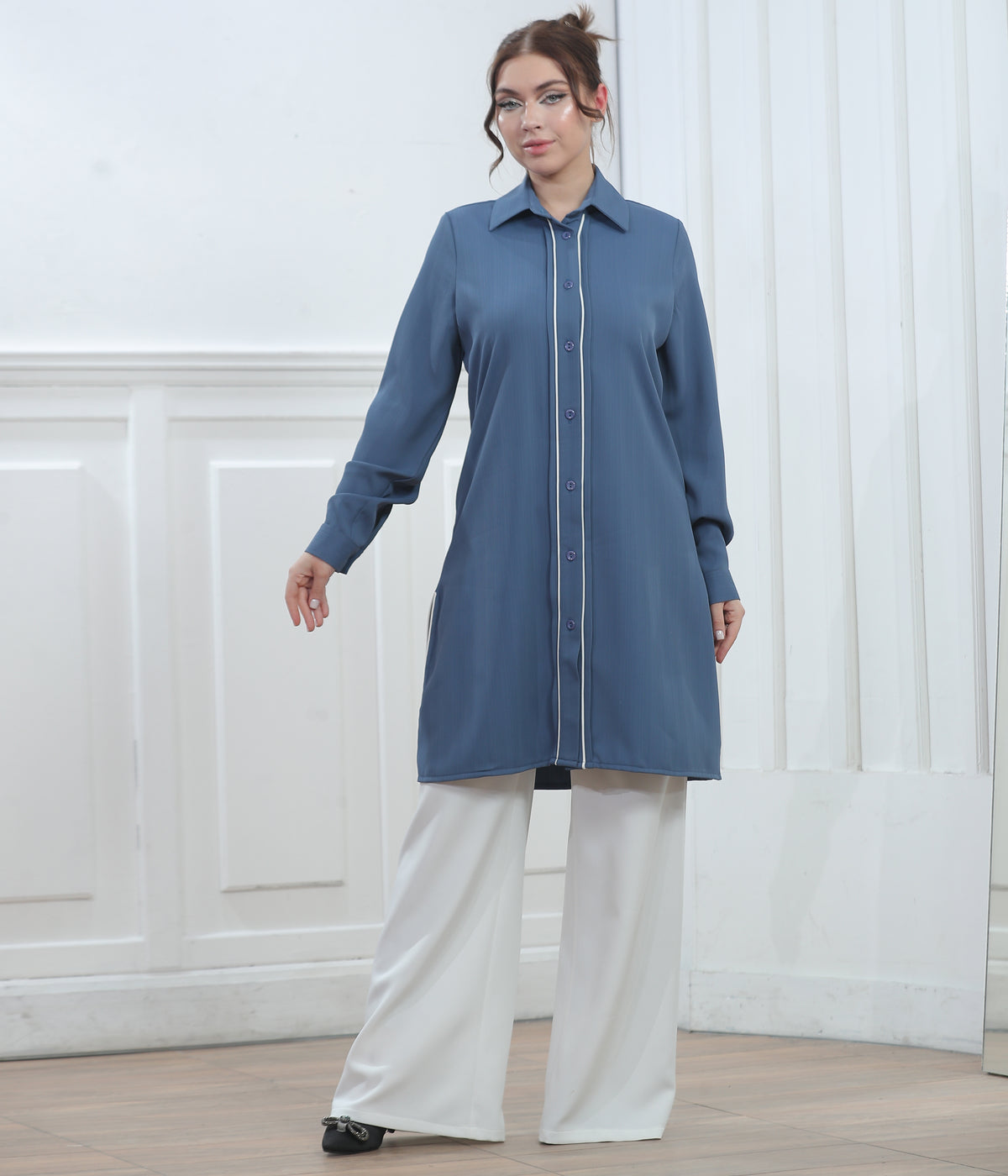 Naseema Modest Summer Set with Front Buttons