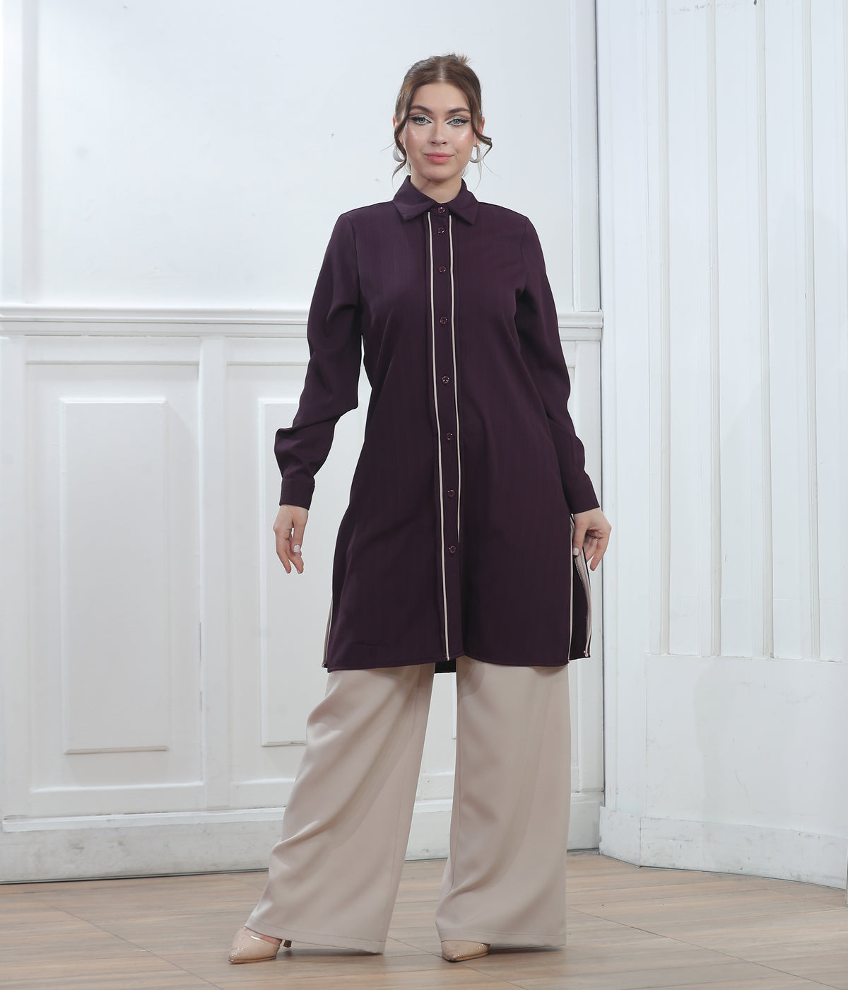Naseema Modest Summer Set with Front Buttons