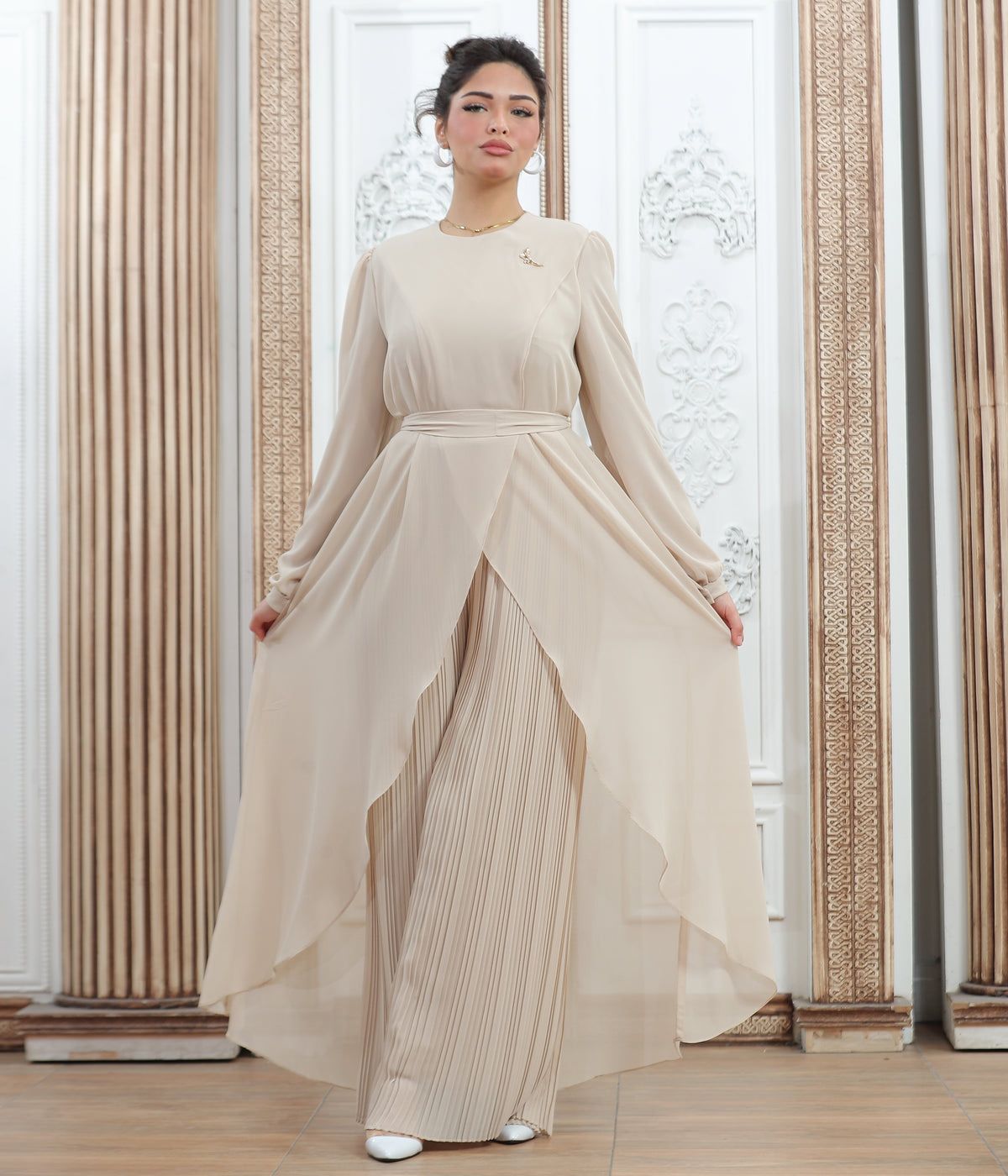 Pleated Jumpsuit